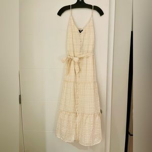 PAIGE Paprika Seersucker Maxi Dress in Irish Cream